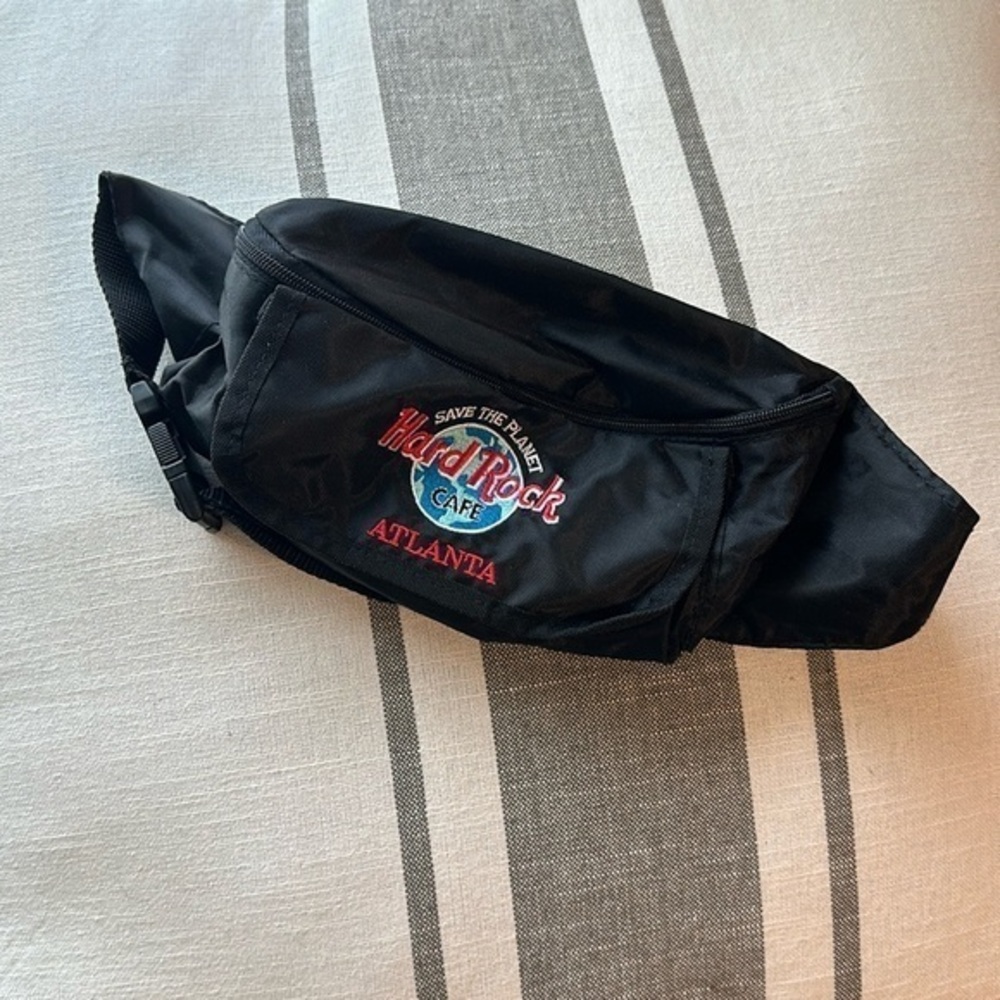 Vintage Hard Rock Cafe Atlanta Fanny Pack / Belt Bag with Adjustable Strap GUC